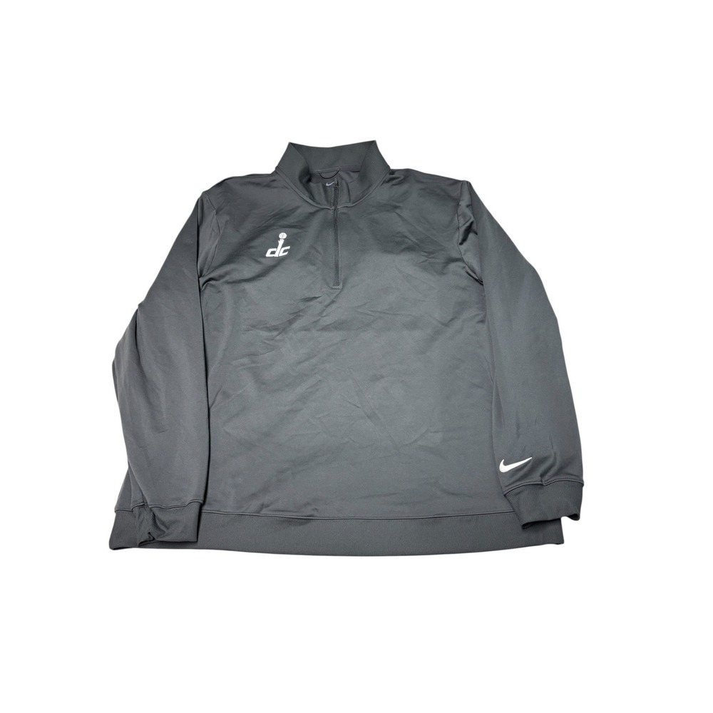 Nike x Washington Wizards NBA Mens 2XL Quarter Zip Pullover Gray FZ7522-321